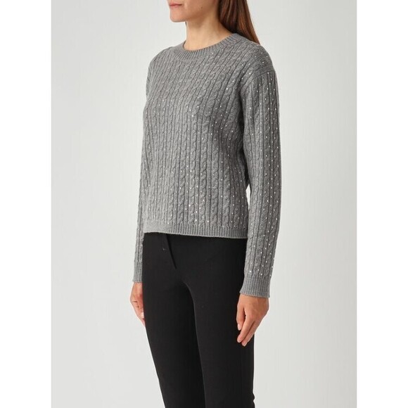 Max Mara Ussuri Cable Knit Sweater In Virgin Wool - NWT